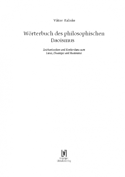 Kalinke, Viktor: Wörterbuch des philosophischen Daoismus