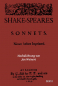 Shakespeare, William: Sonette